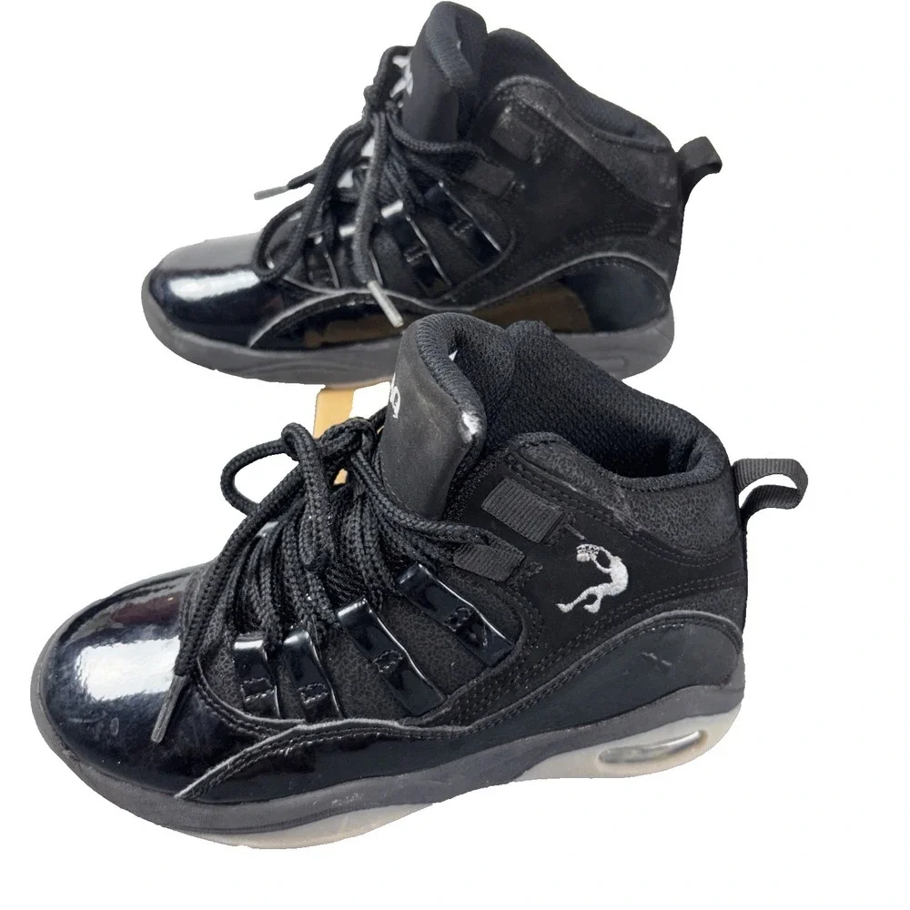 Shaq Sneakers Solid Black High Top Boys Size 13M Kids